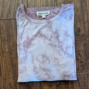Johnny Was CALMÉ Tie Dye 3/4 Sleeve Top Size Medium
